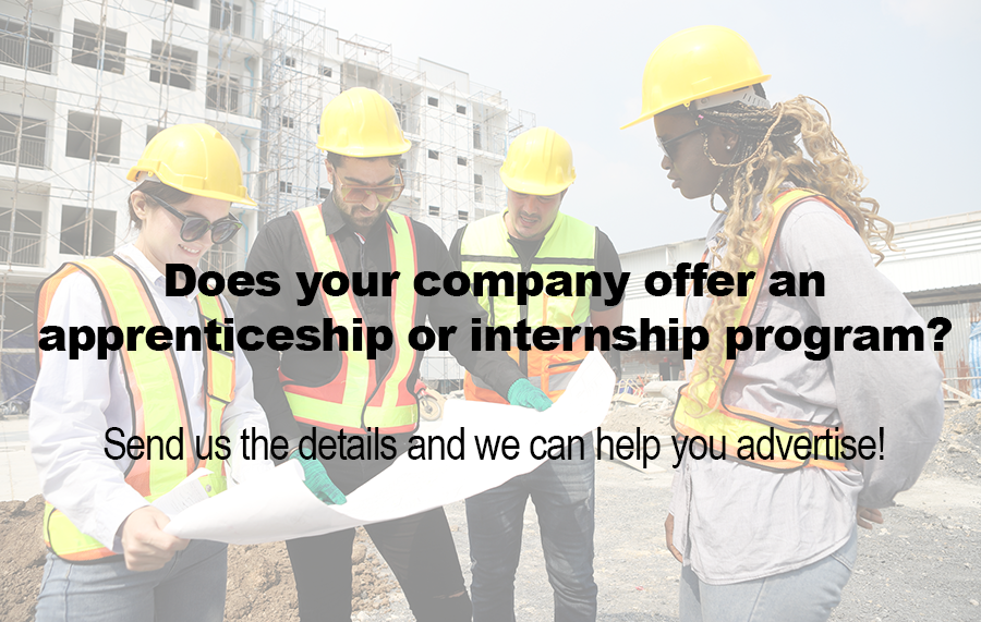 Construction Internship/Apprenticeship programs